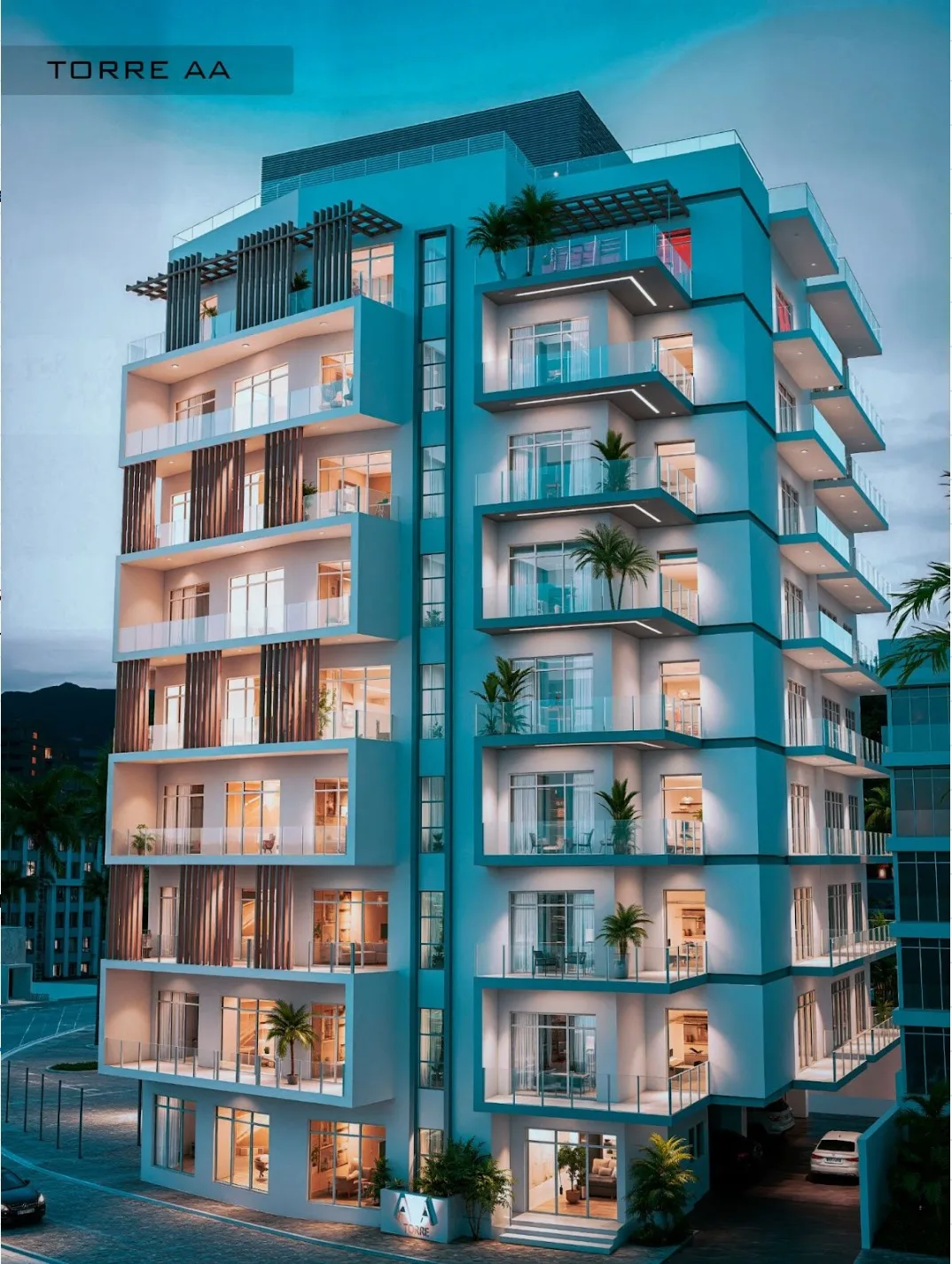 Building Exterior at Night